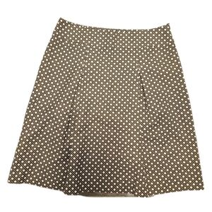 Talbots Brown Pleated Skirt Size 10